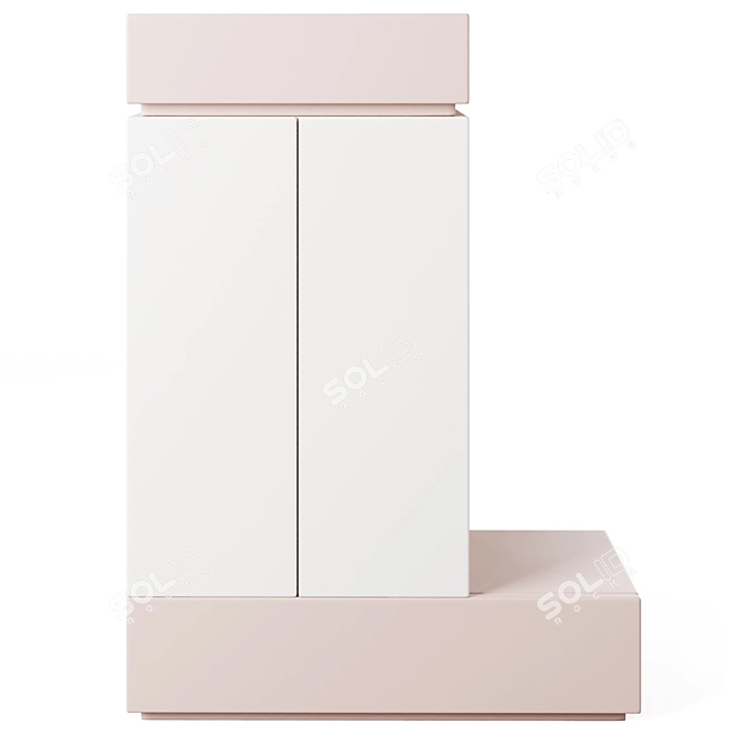  Sleek 2D Wardrobe by GAEAforms 3D model image 2