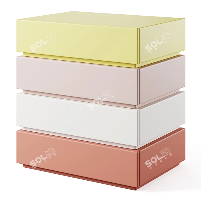 GAEAforms Pyramid Chest: Stylish Storage Solution 3D model image 2