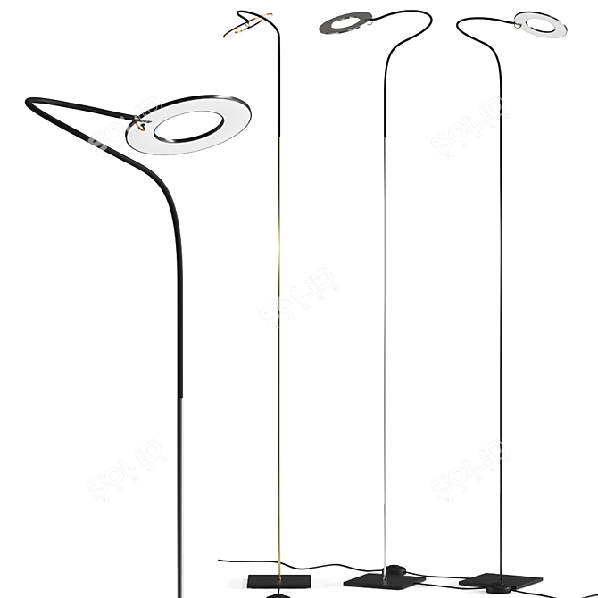 Elegant Giulietta LED Floor Lamp 3D model image 1