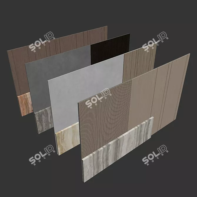 Title: Modern 3D Decorative Wall Panel 3D model image 6