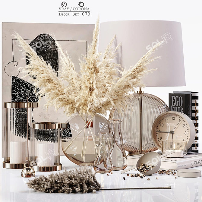 Elegant Decor Set 073: Detailed and High Quality 3D model image 6