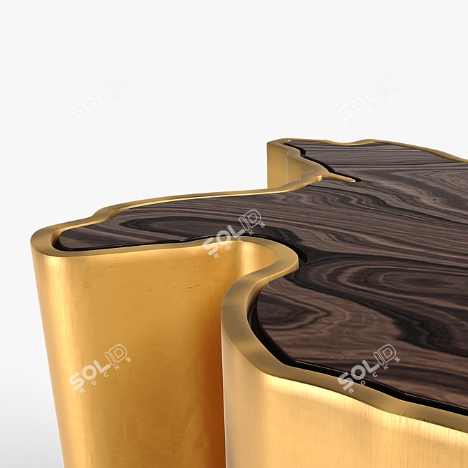 Sequoia Wood Coffee Table 3D model image 3