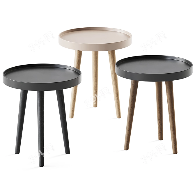 Scandinavian Style Coffee Table 3D model image 1