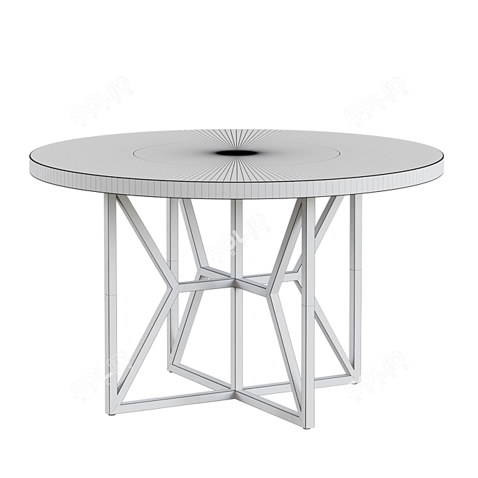 Acacia Round Dining Table - 48 3D model image 2