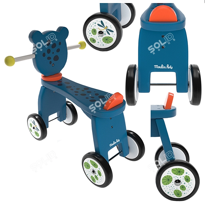 Sleek Panther Ride-on Toy 3D model image 4