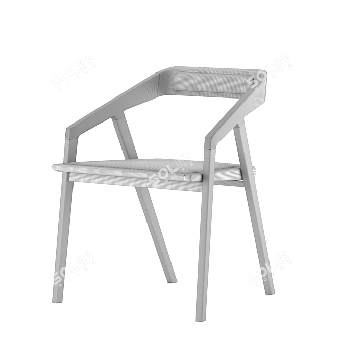 Modern Katakana Chair 3D model image 6