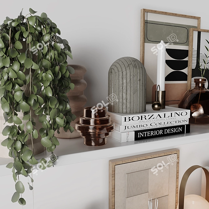 Elegant Decor Set 3D model image 3