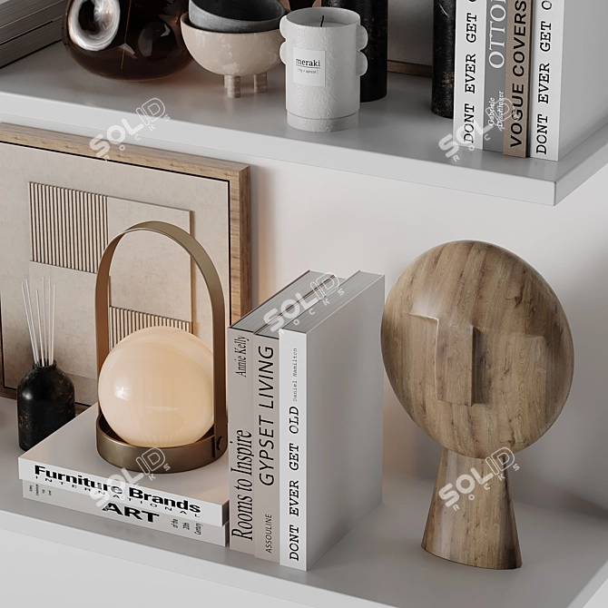 Elegant Decor Set 3D model image 5