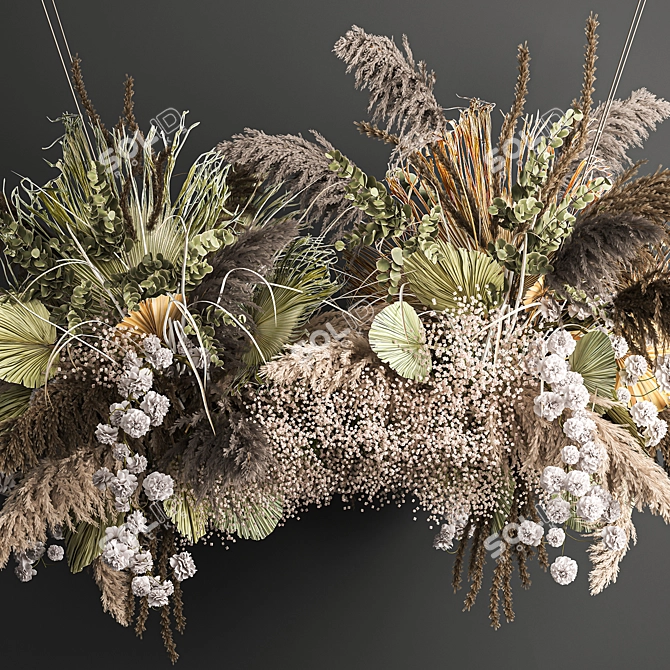 Ethereal Hanging Bouquet 3D model image 3