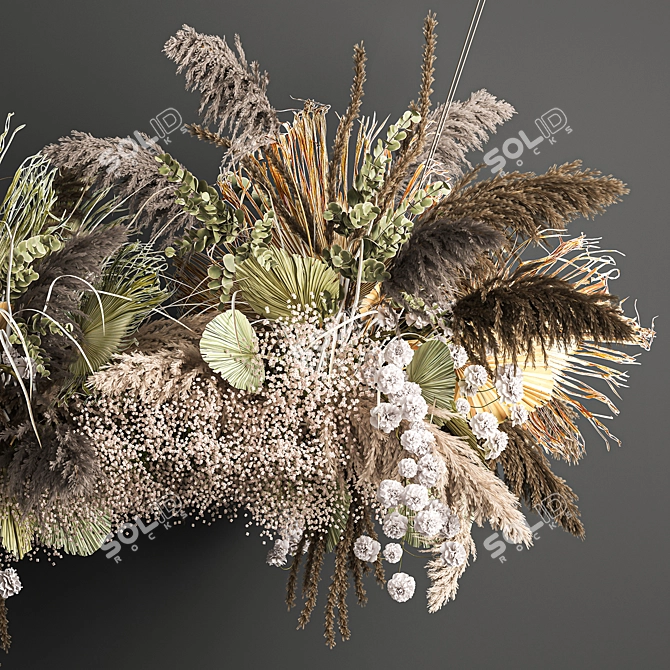 Ethereal Hanging Bouquet 3D model image 6