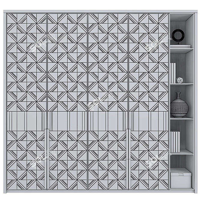 Modern Furniture Set 04 3D model image 3