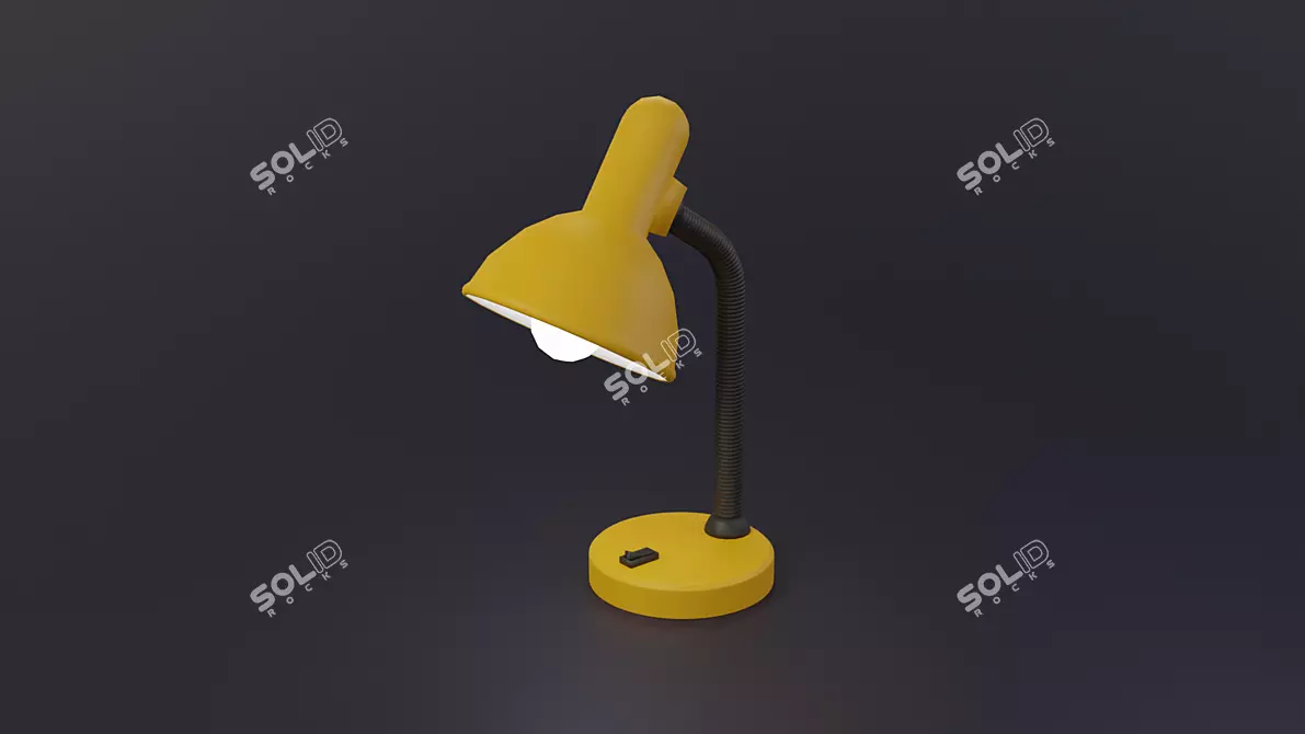 Vintage Desk Lamp 3D model image 1
