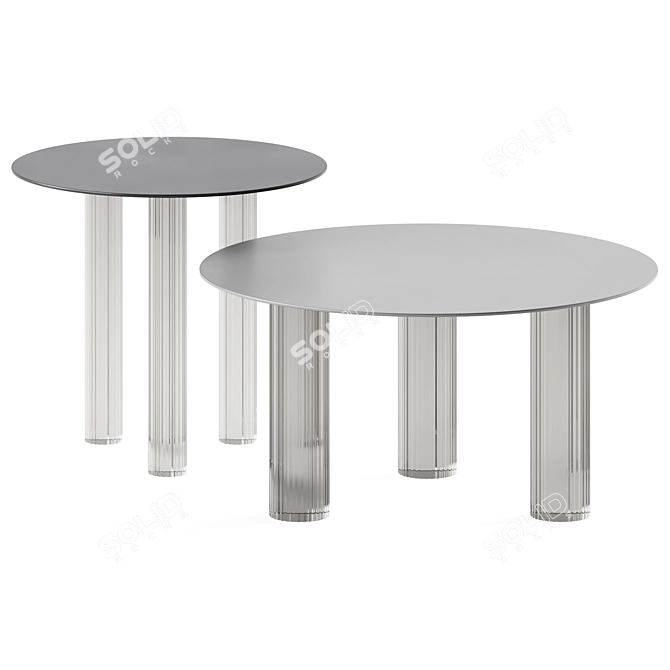 Echino Coffee Tables by Zanotta 3D model image 1