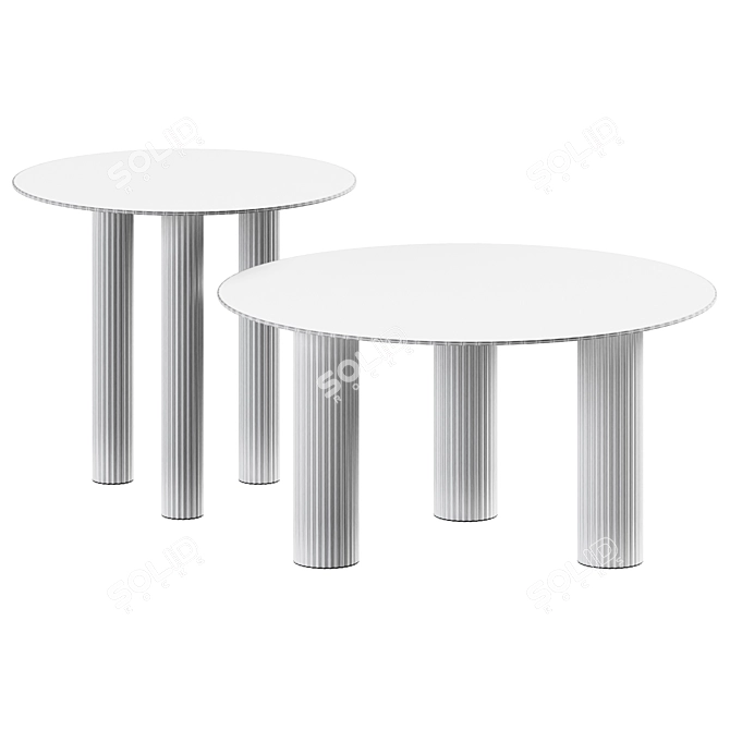 Echino Coffee Tables by Zanotta 3D model image 2