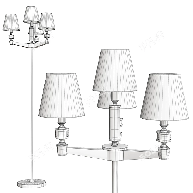 MW-LIGHT Delreu Floor Lamp 3D model image 2