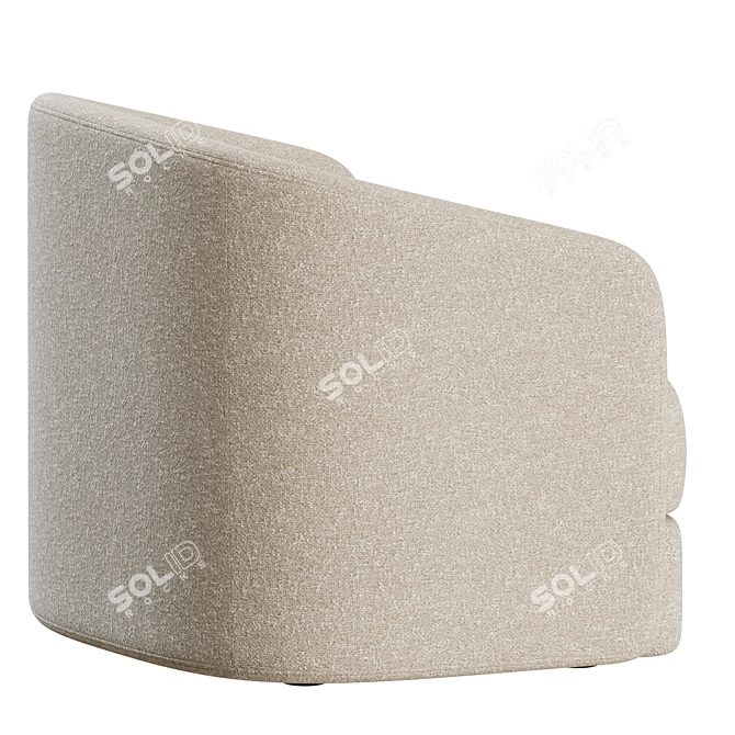 Modern Elegance: Covent Lounge Chair 3D model image 5