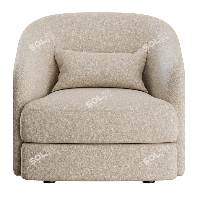Modern Elegance: Covent Lounge Chair 3D model image 6