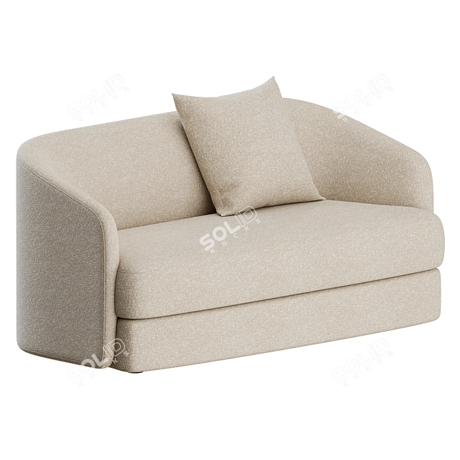 Covent 2 Seater Sofa: Contemporary Comfort by New Works 3D model image 1