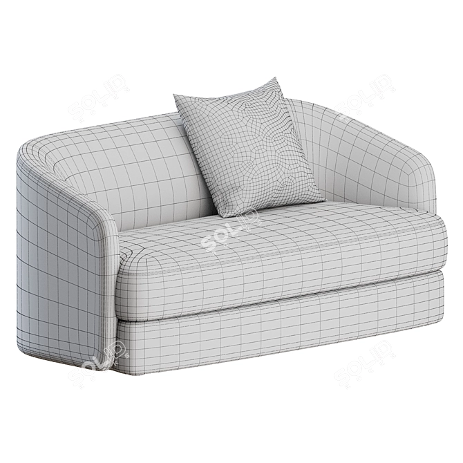 Covent 2 Seater Sofa: Contemporary Comfort by New Works 3D model image 2