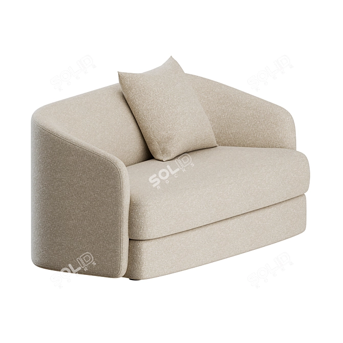 Covent 2 Seater Sofa: Contemporary Comfort by New Works 3D model image 4