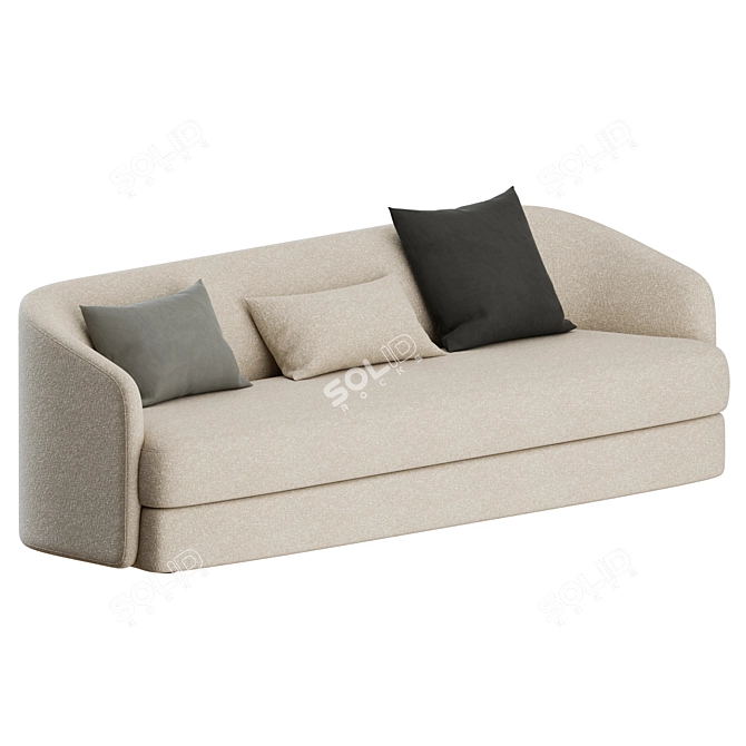 Modern Elegance: Covent 3 Seater Sofa 3D model image 1