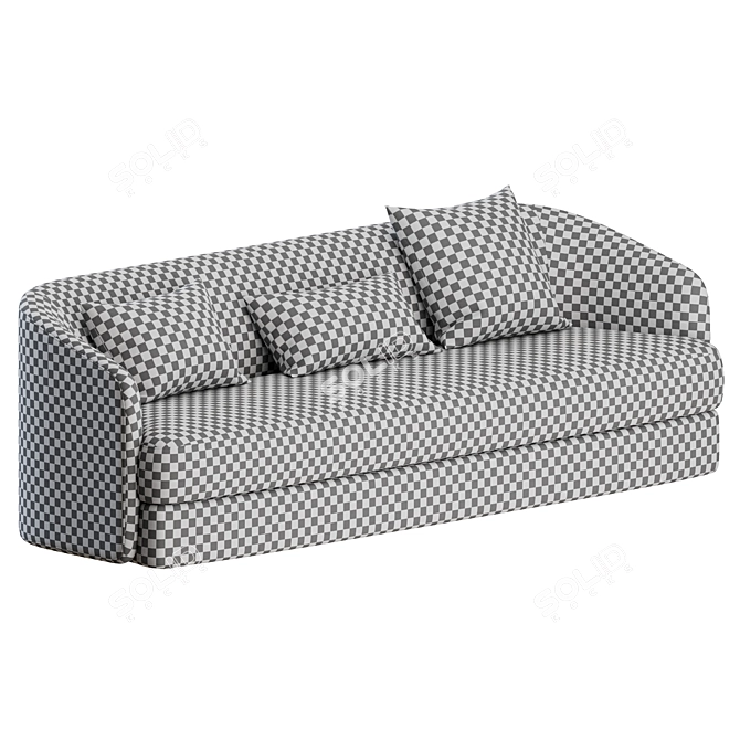 Modern Elegance: Covent 3 Seater Sofa 3D model image 2