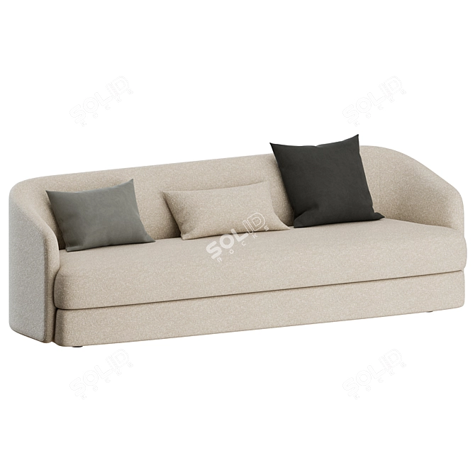 Modern Elegance: Covent 3 Seater Sofa 3D model image 4