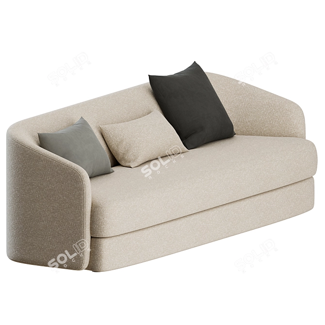 Modern Elegance: Covent 3 Seater Sofa 3D model image 5