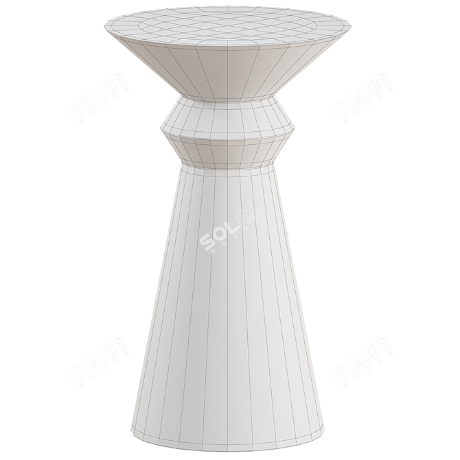 Sleek Modern VLAD Side Table 3D model image 2