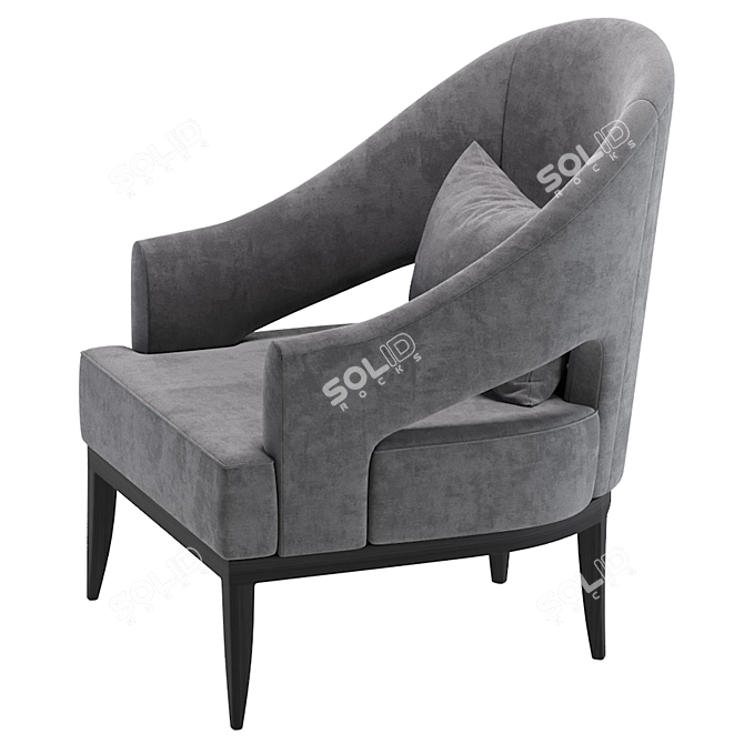 Luxury PERULA Armchair: Elegant and Comfortable 3D model image 2