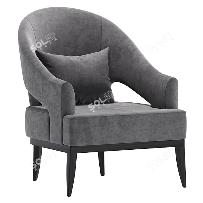 Luxury PERULA Armchair: Elegant and Comfortable 3D model image 4