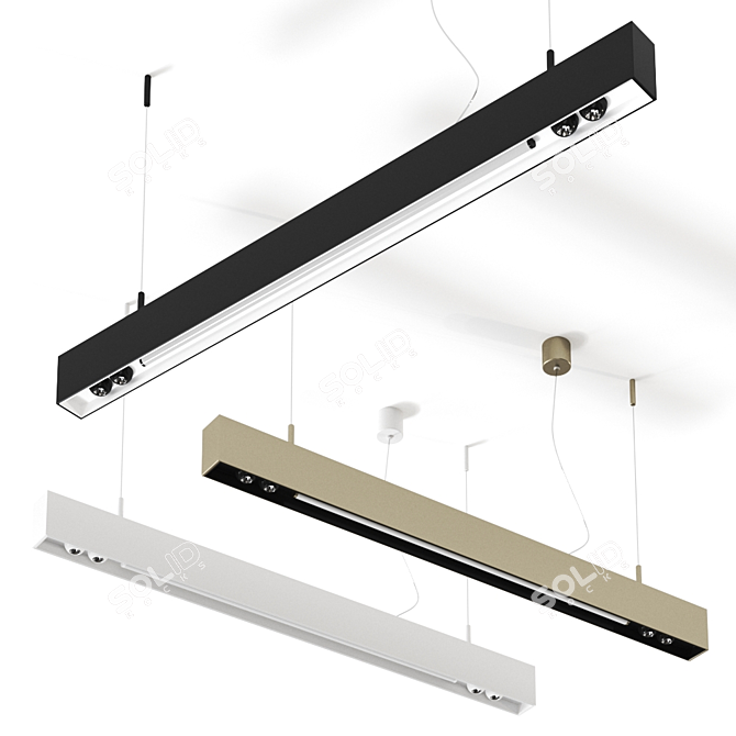 Modular SLD50 Pendant Light 3D model image 1