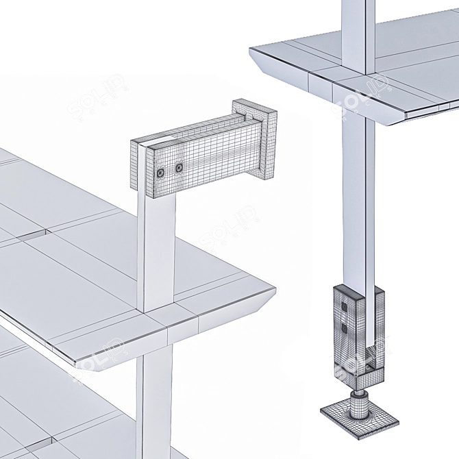 Multifunctional Italian Shelving: Cattelan Italia AIRPORT 3D model image 8