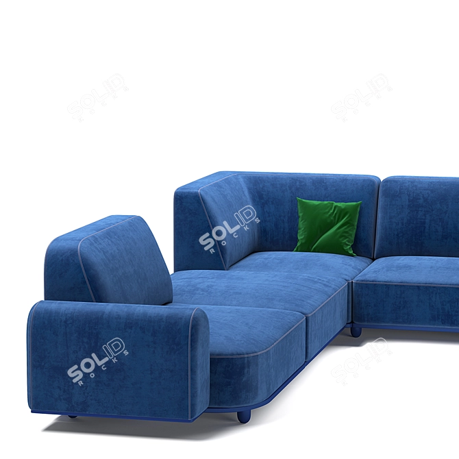 Modern Arcolor Sofa: AR07 3D model image 2