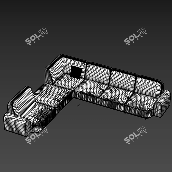 Modern Arcolor Sofa: AR07 3D model image 3