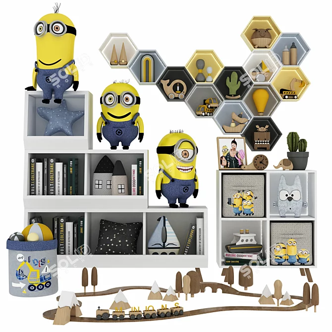 Multifunctional Toy Furniture Set 3D model image 1