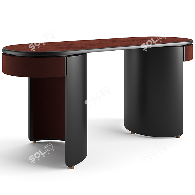Sleek Parsek Desk: Modern Simplicity 3D model image 4