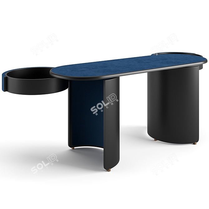 Sleek Parsek Desk: Modern Simplicity 3D model image 5