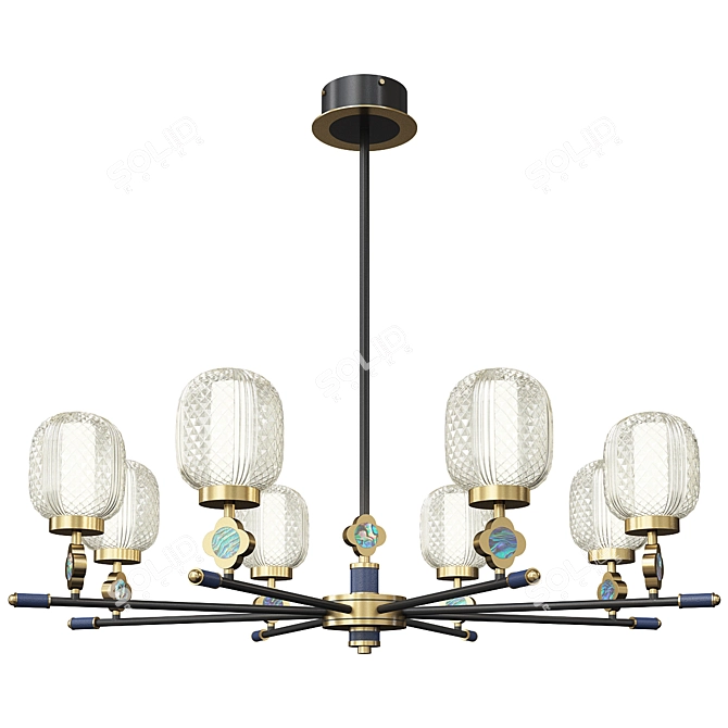 Elegant Luara CH-B Design Lamp 3D model image 1