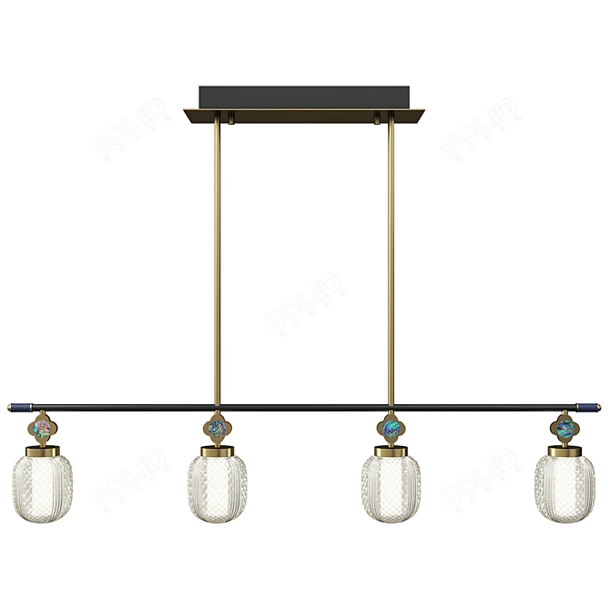 Elegant LUARA_LONG_B Design Lamps 3D model image 2