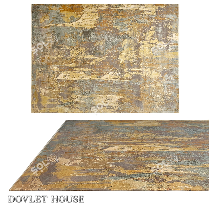 Luxury Silk Wool Carpet - DOVLET HOUSE 3D model image 1