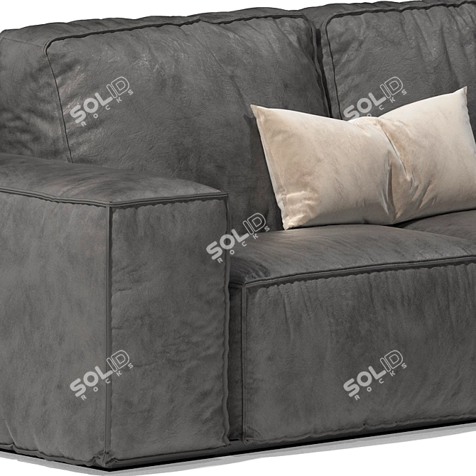 Gamma Sacai: Elegant Designer Sofa 3D model image 5