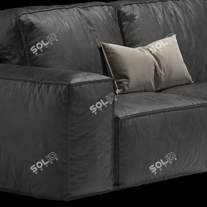 Gamma Sacai: Elegant Designer Sofa 3D model image 10