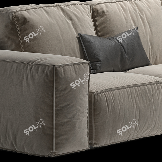 Gamma Sacai: Elegant Designer Sofa 3D model image 11