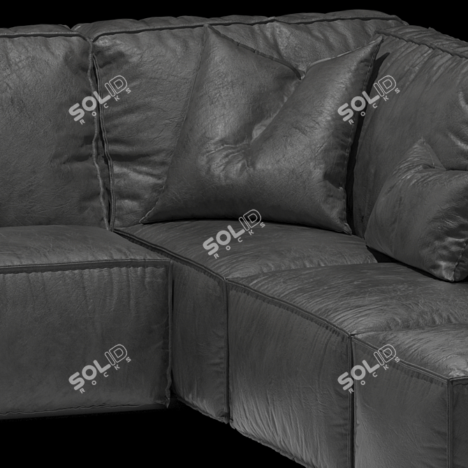 Gamma Sacai: Elegant Designer Sofa 3D model image 12