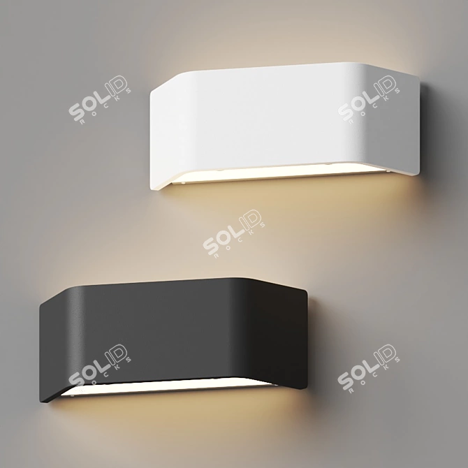Asgard LED Wall Sconce: Sleek and Natural 3D model image 3