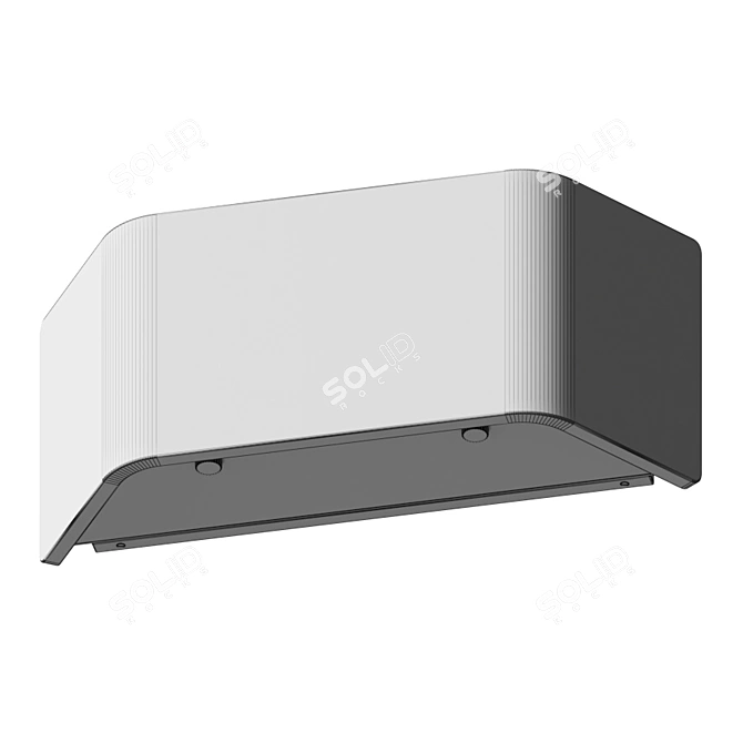 Asgard LED Wall Sconce: Sleek and Natural 3D model image 4