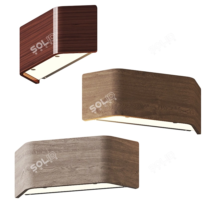 Asgard LED Wall Sconce: Sleek and Natural 3D model image 5