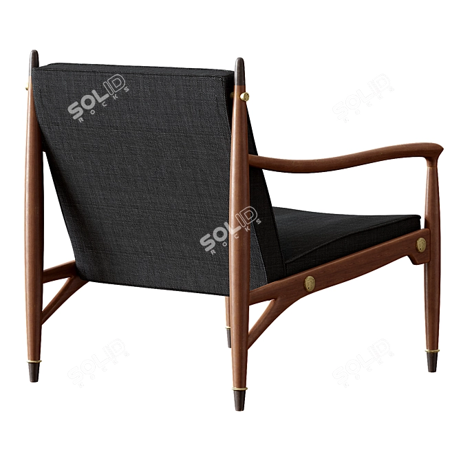 Vintage Frank Kyle Lounge Chair 3D model image 3