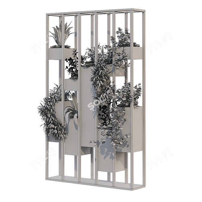 Vertical Plant Set: Modern 3D Model 3D model image 6